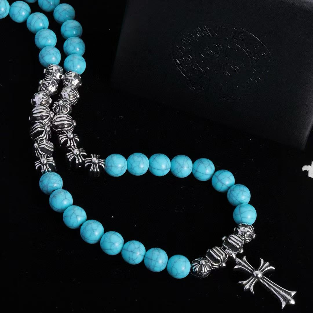 Chr0me Heartsクロスビーズネックレス【50％割引+送料無料】