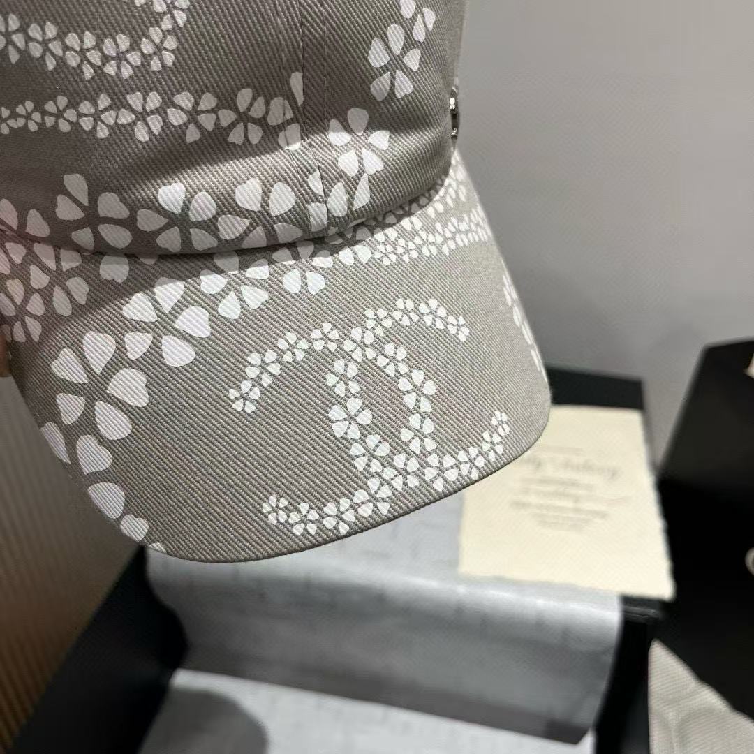 CHANE1 ダブルC ハートプリントキャップ【50％割引+送料無料】