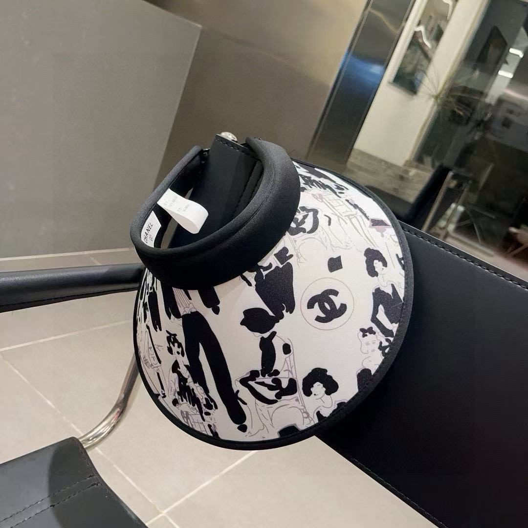 CHANE1 中空トッププリントサンハット【50％割引+送料無料】