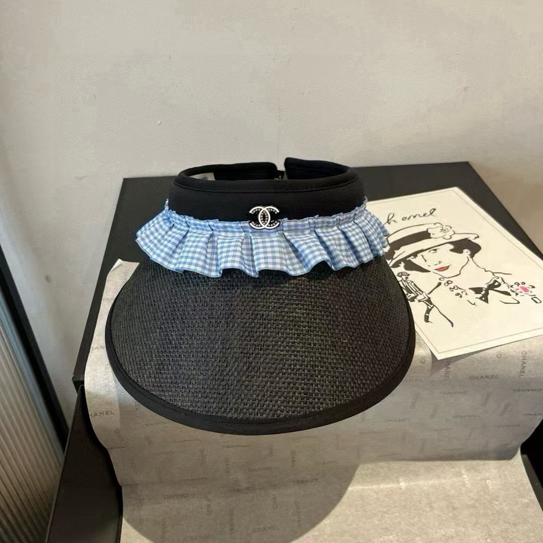 CHANE1 ダブルC ホロートップ サンハット【50％割引+送料無料】