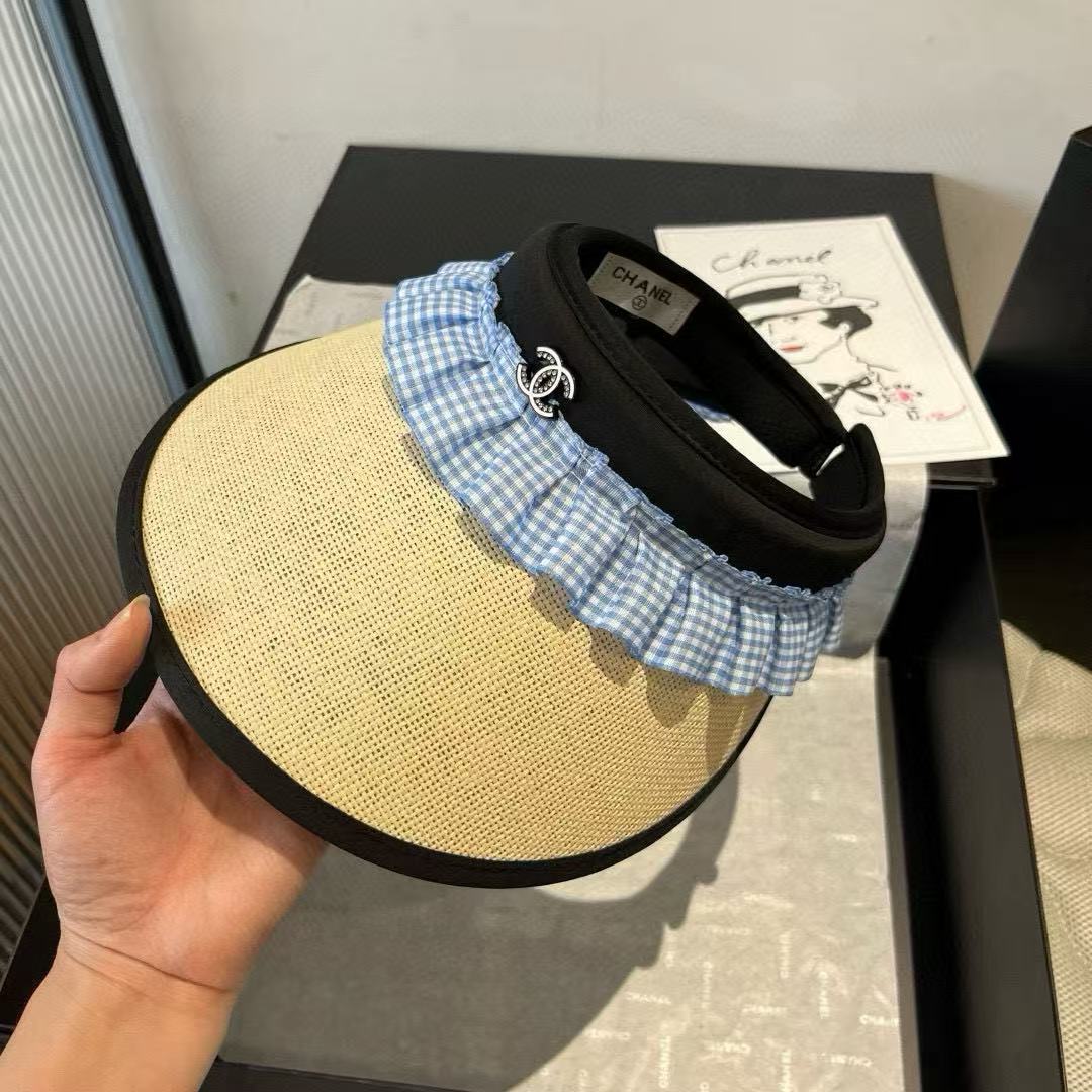 CHANE1 ダブルC ホロートップ サンハット【50％割引+送料無料】