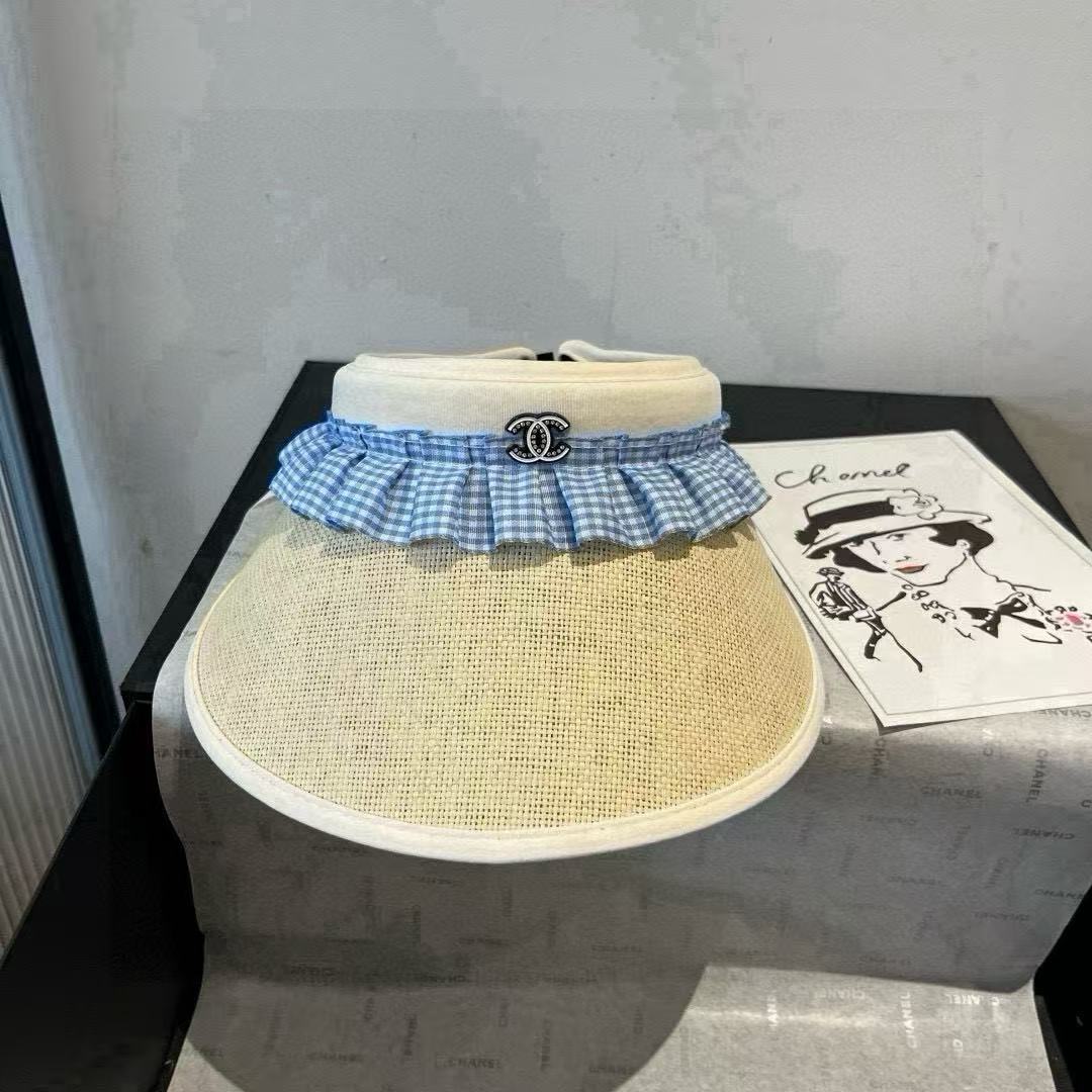 CHANE1 ダブルC ホロートップ サンハット【50％割引+送料無料】