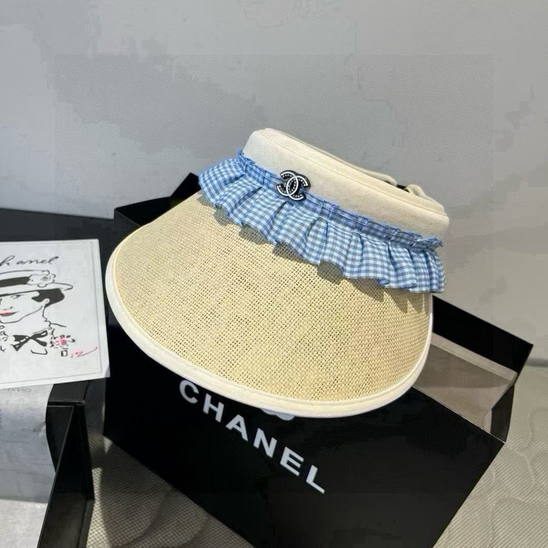 CHANE1 ダブルC ホロートップ サンハット【50％割引+送料無料】