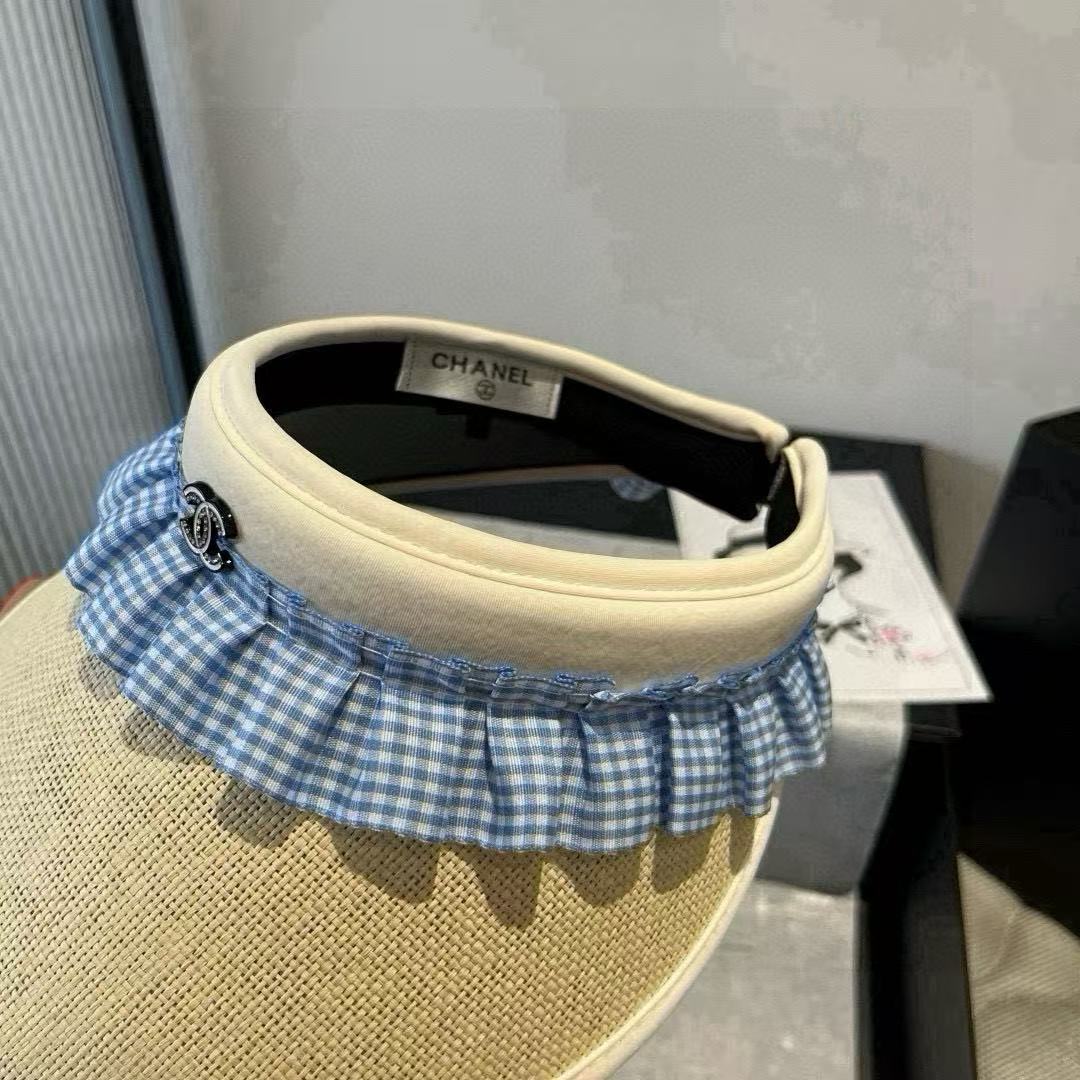 CHANE1 ダブルC ホロートップ サンハット【50％割引+送料無料】