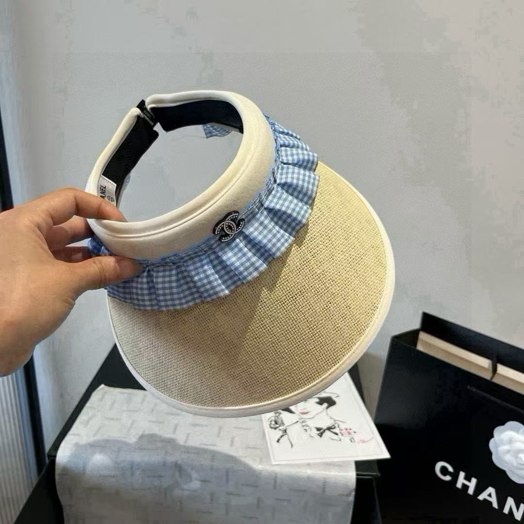 CHANE1 ダブルC ホロートップ サンハット【50％割引+送料無料】