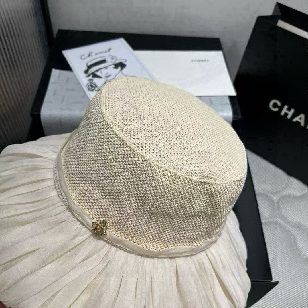 CHANE1 フラワーパールラフィアストローハット【50％割引+送料無料】