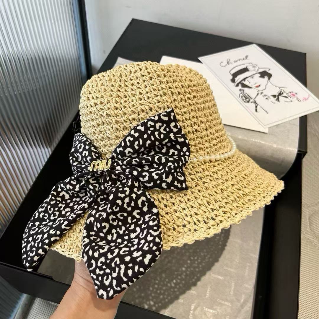 M1UM1U ボウパールストローハット【50％割引+送料無料】