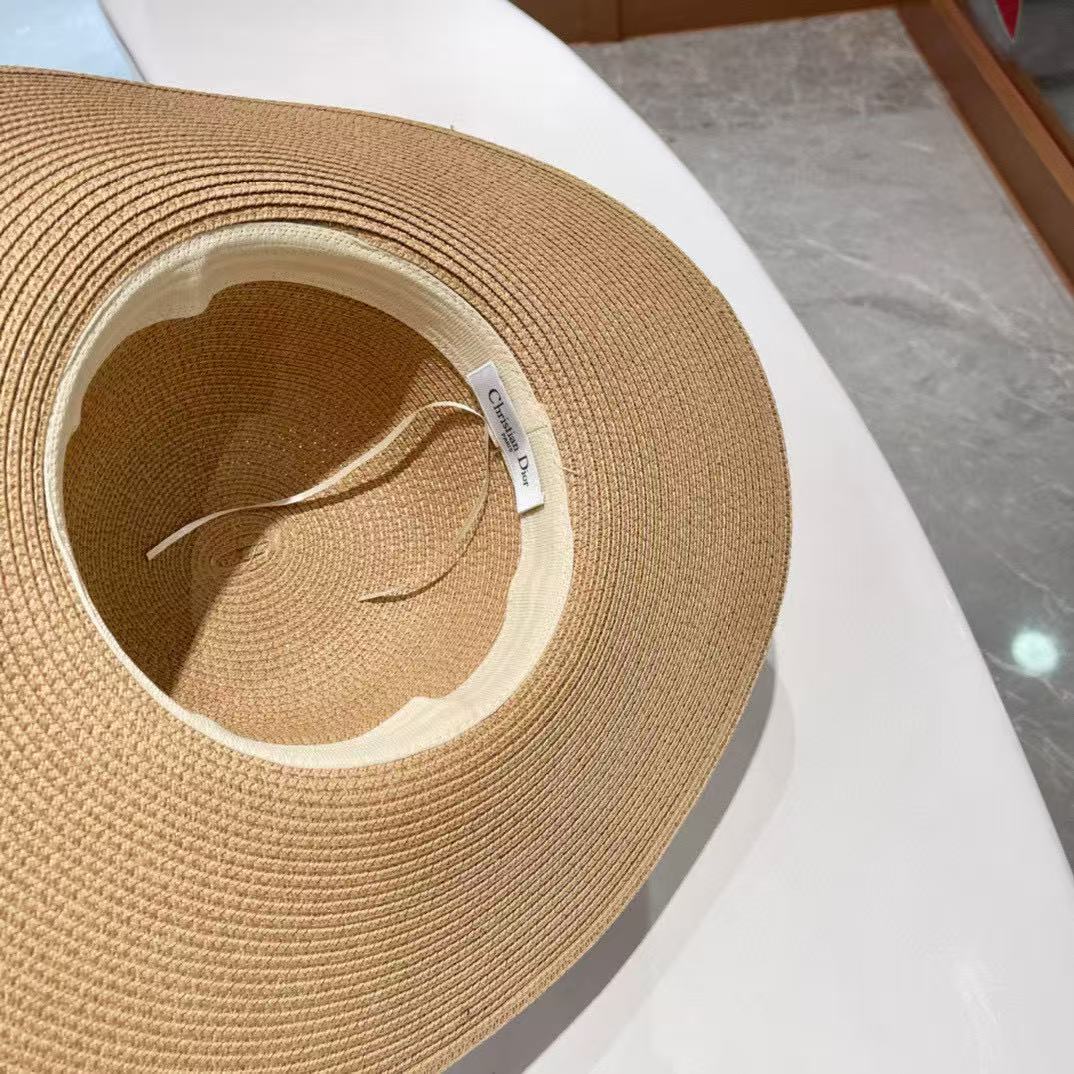 DI0R レター ビーチ ストローハット【50％割引+送料無料】