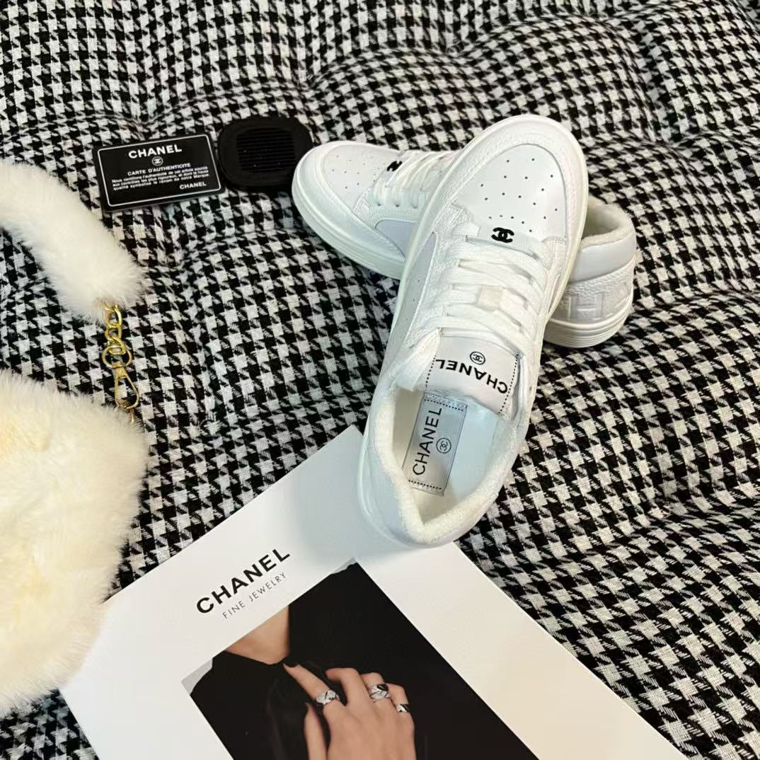 CHANE1 ダブルC レースアップ カジュアルシューズ【50％割引+送料無料】