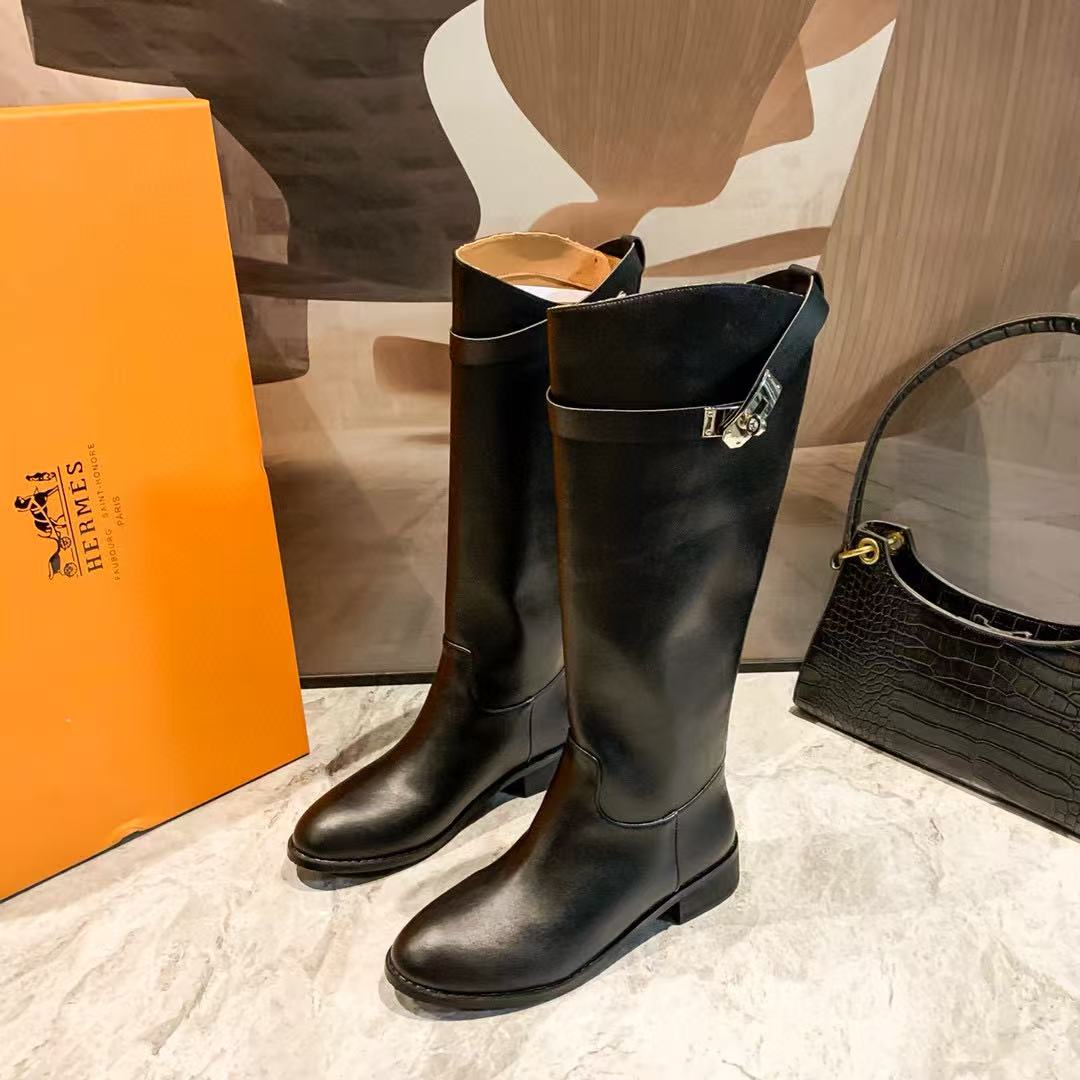 HERME5 シンプルロングブーツ【50％割引+送料無料】