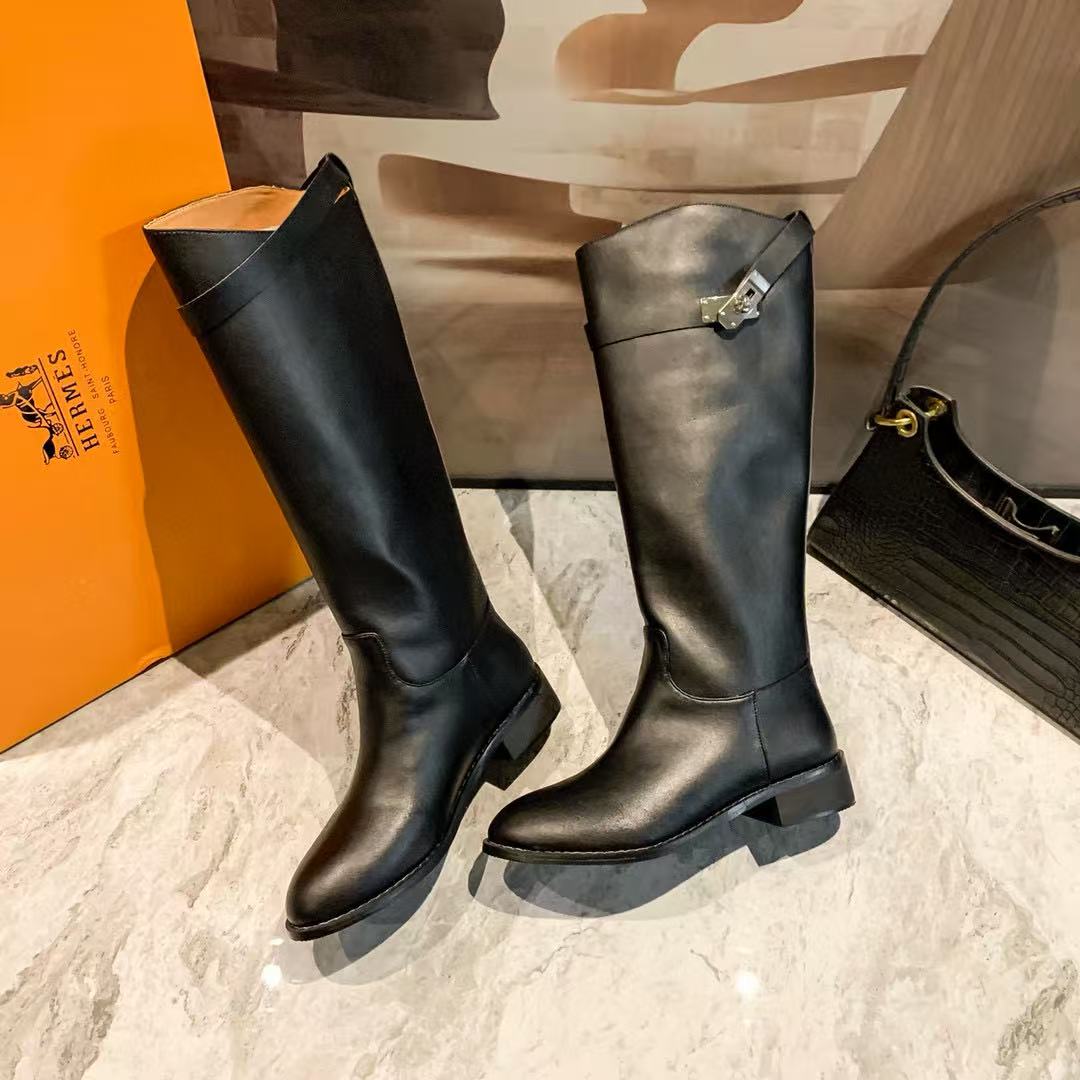 HERME5 シンプルロングブーツ【50％割引+送料無料】