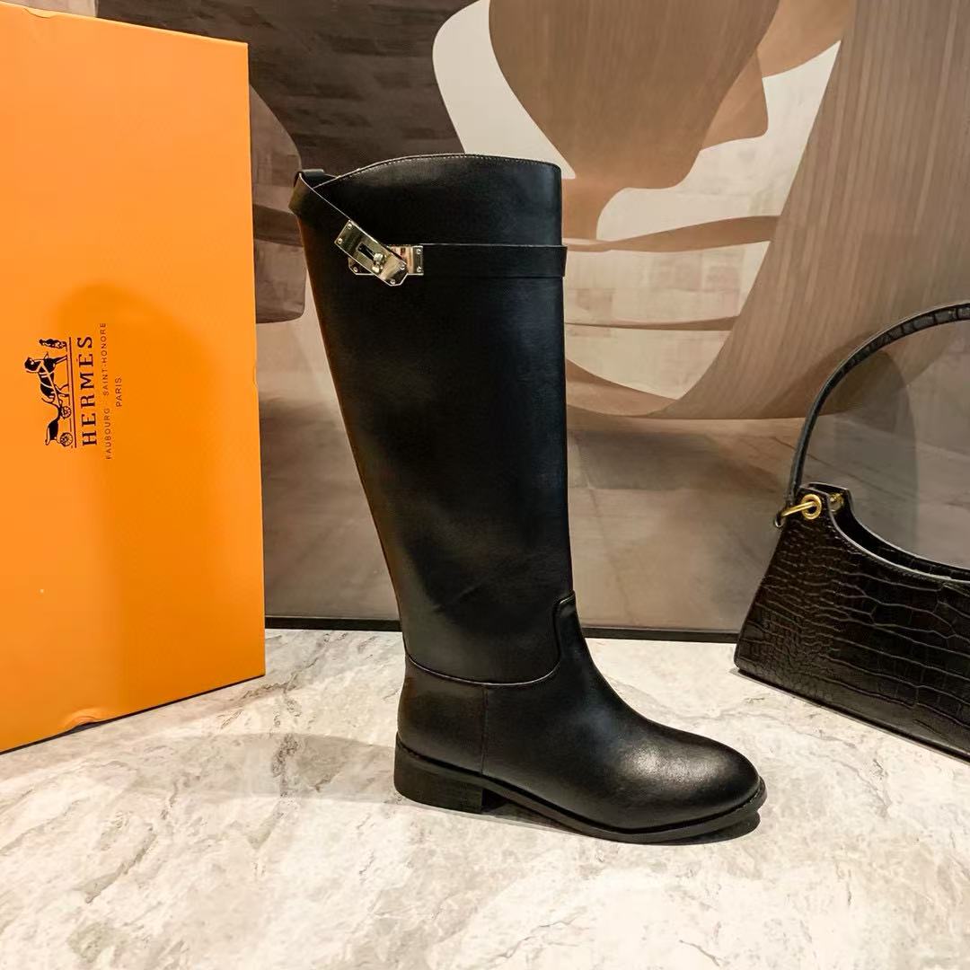 HERME5 シンプルロングブーツ【50％割引+送料無料】