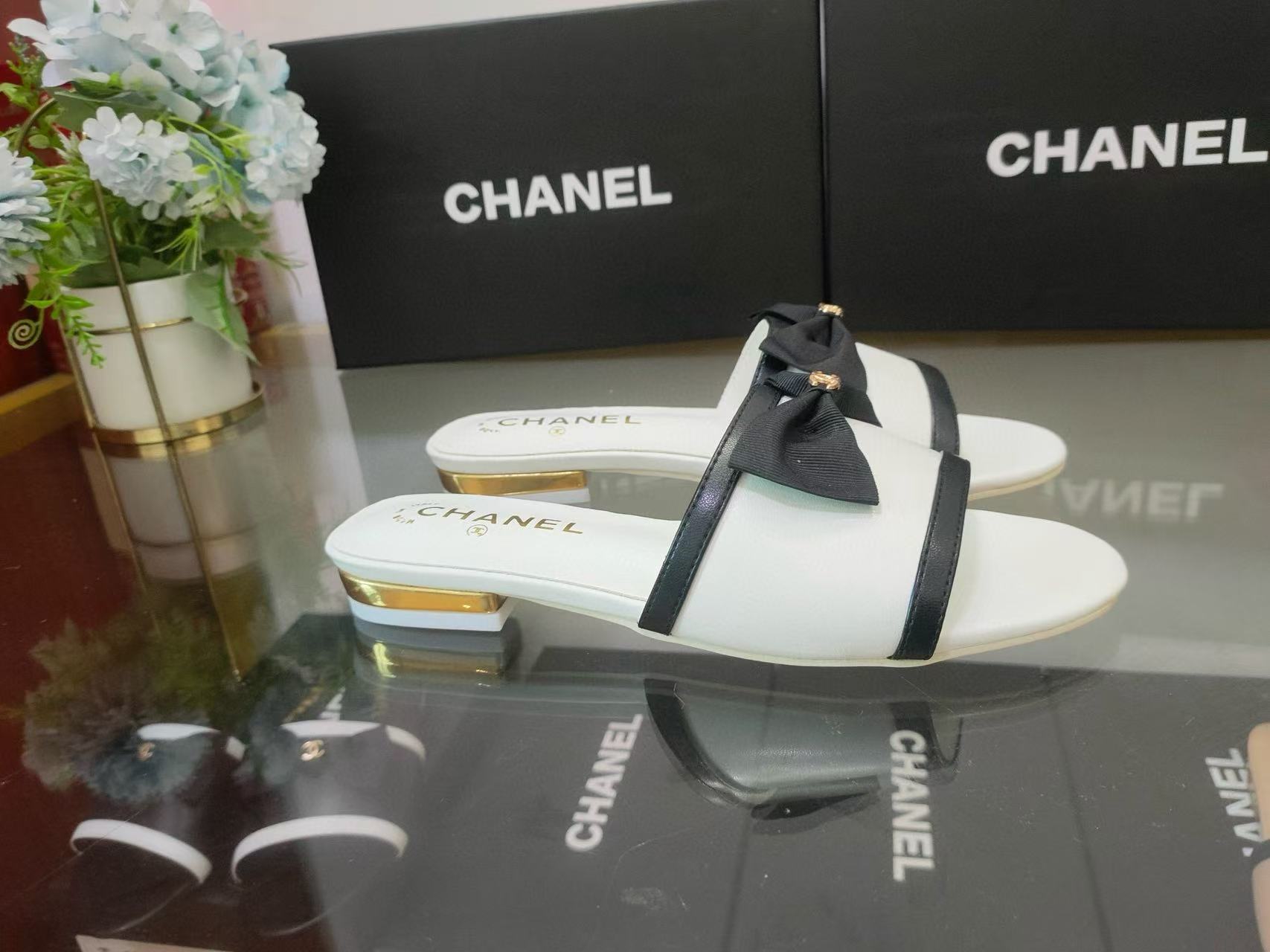 CHANE1 ボウスリッパ【50％割引+送料無料】