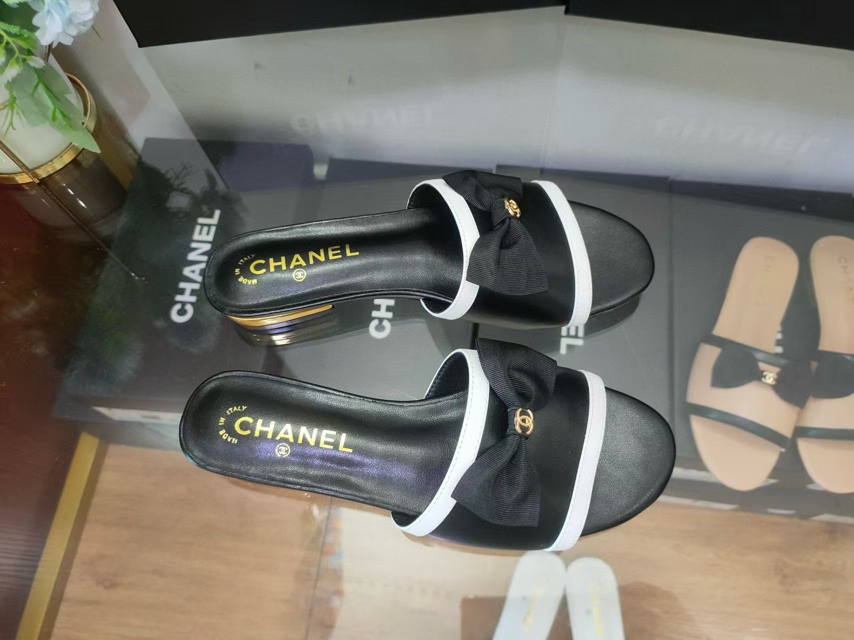 CHANE1 ボウスリッパ【50％割引+送料無料】