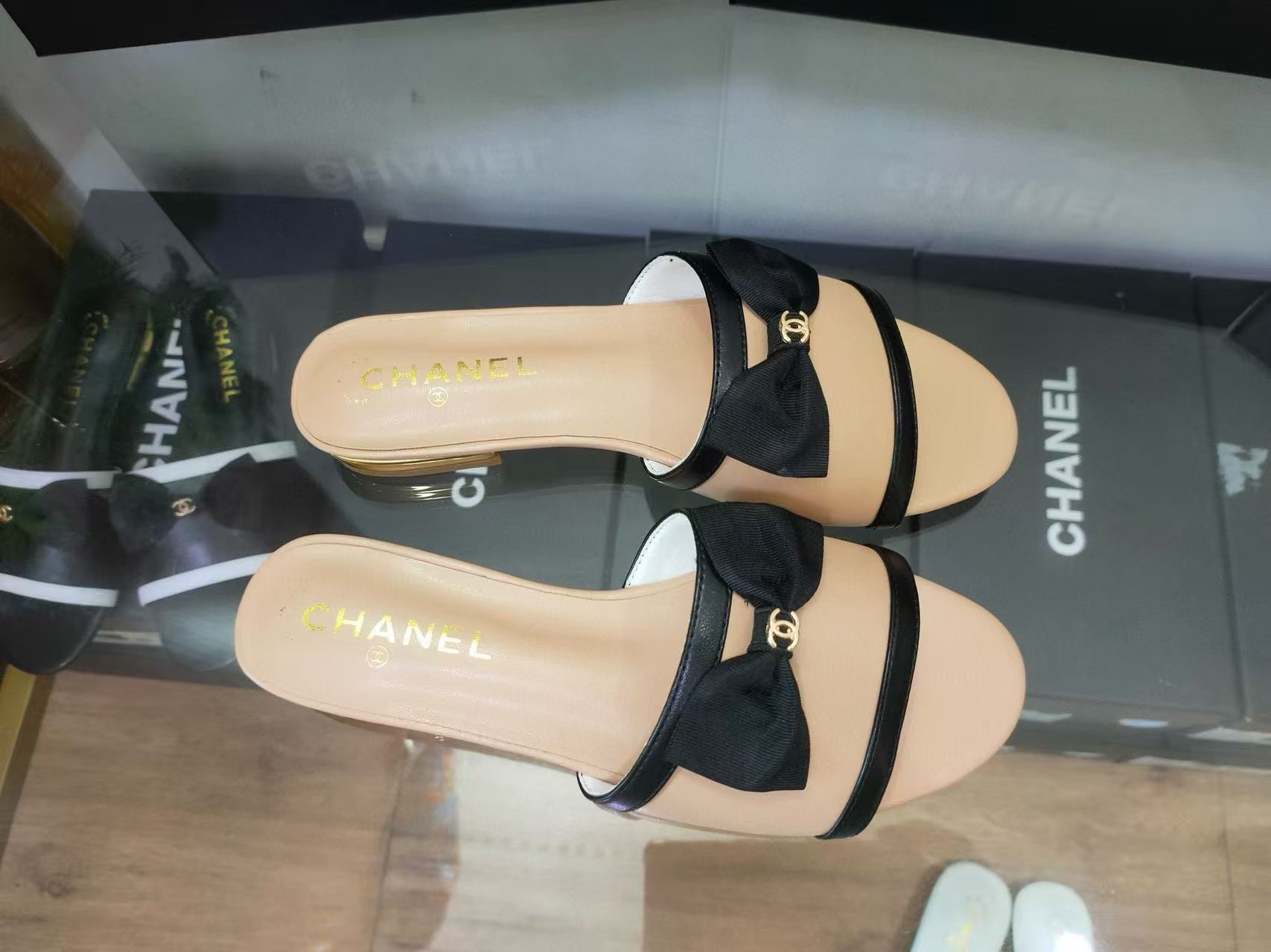 CHANE1 ボウスリッパ【50％割引+送料無料】