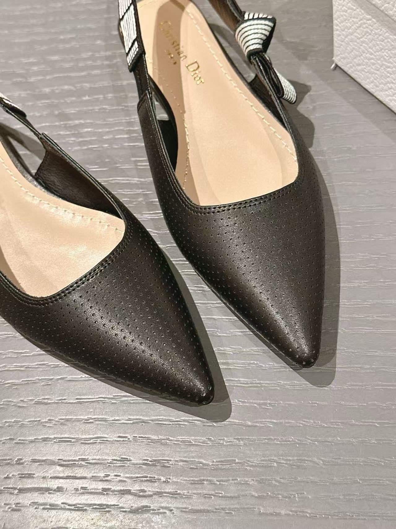 DI0R 高品質ウェビングスリングバックフラットサンダル【50％割引+送料無料】