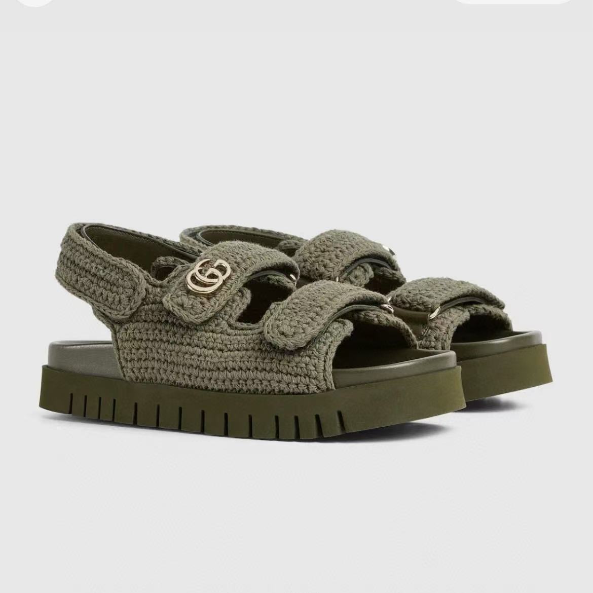 GUCC1 高品質ウールかぎ針編みビーチサンダル【50％割引+送料無料】