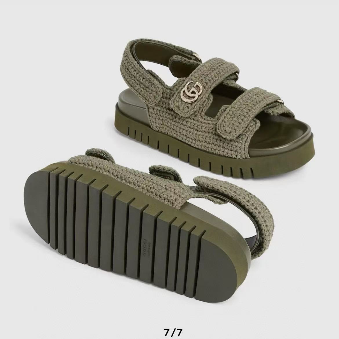 GUCC1 高品質ウールかぎ針編みビーチサンダル【50％割引+送料無料】