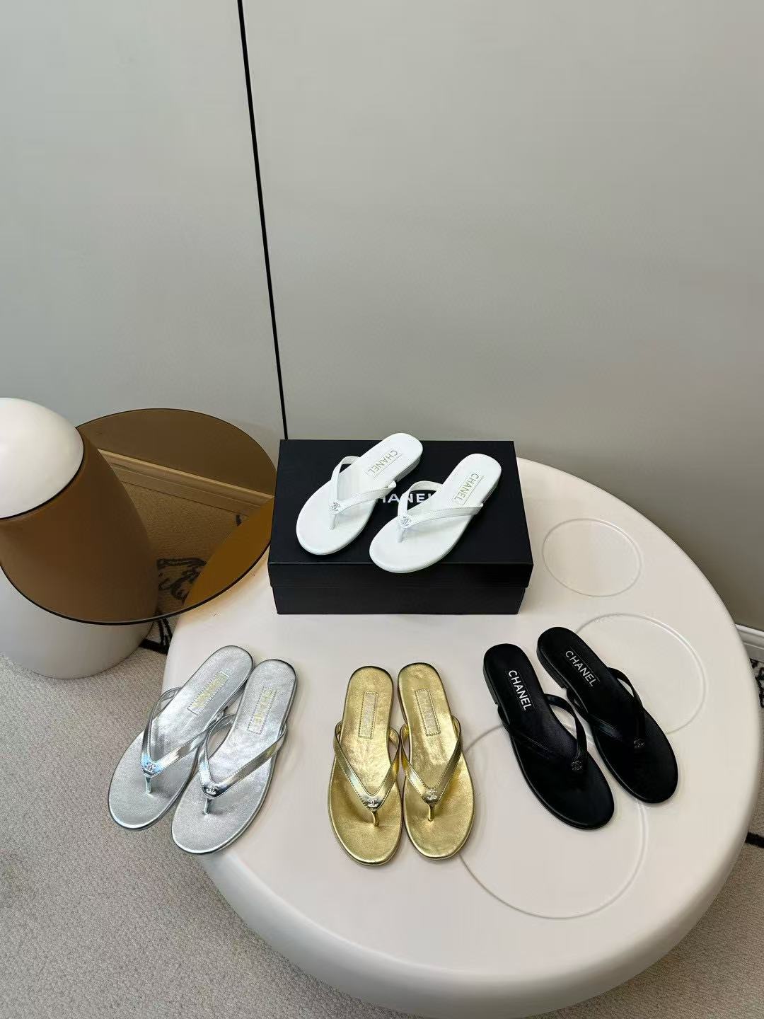 CHANE1 高品質ダブルCシープスキンスリッパ【50％割引+送料無料】