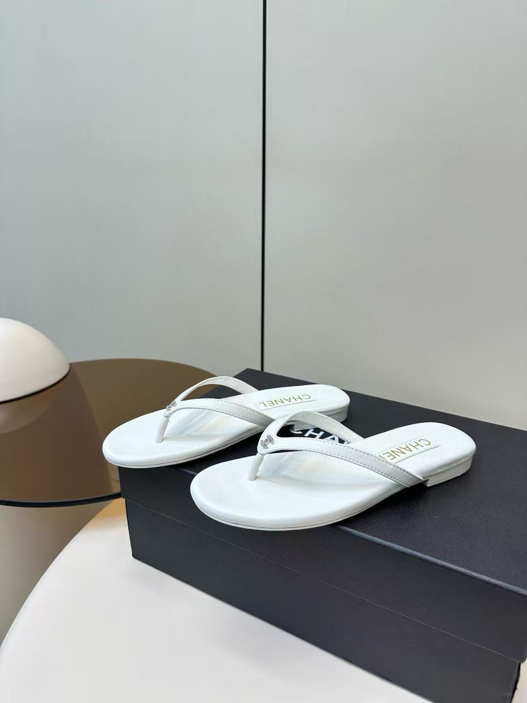 CHANE1 高品質ダブルCシープスキンスリッパ【50％割引+送料無料】