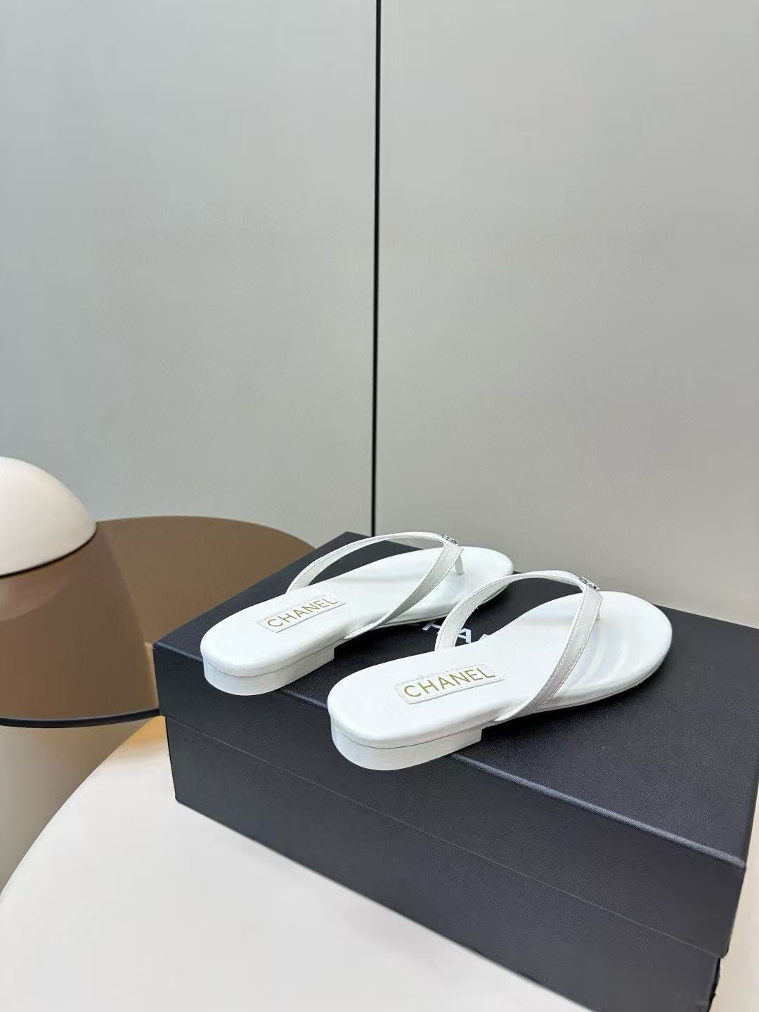 CHANE1 高品質ダブルCシープスキンスリッパ【50％割引+送料無料】