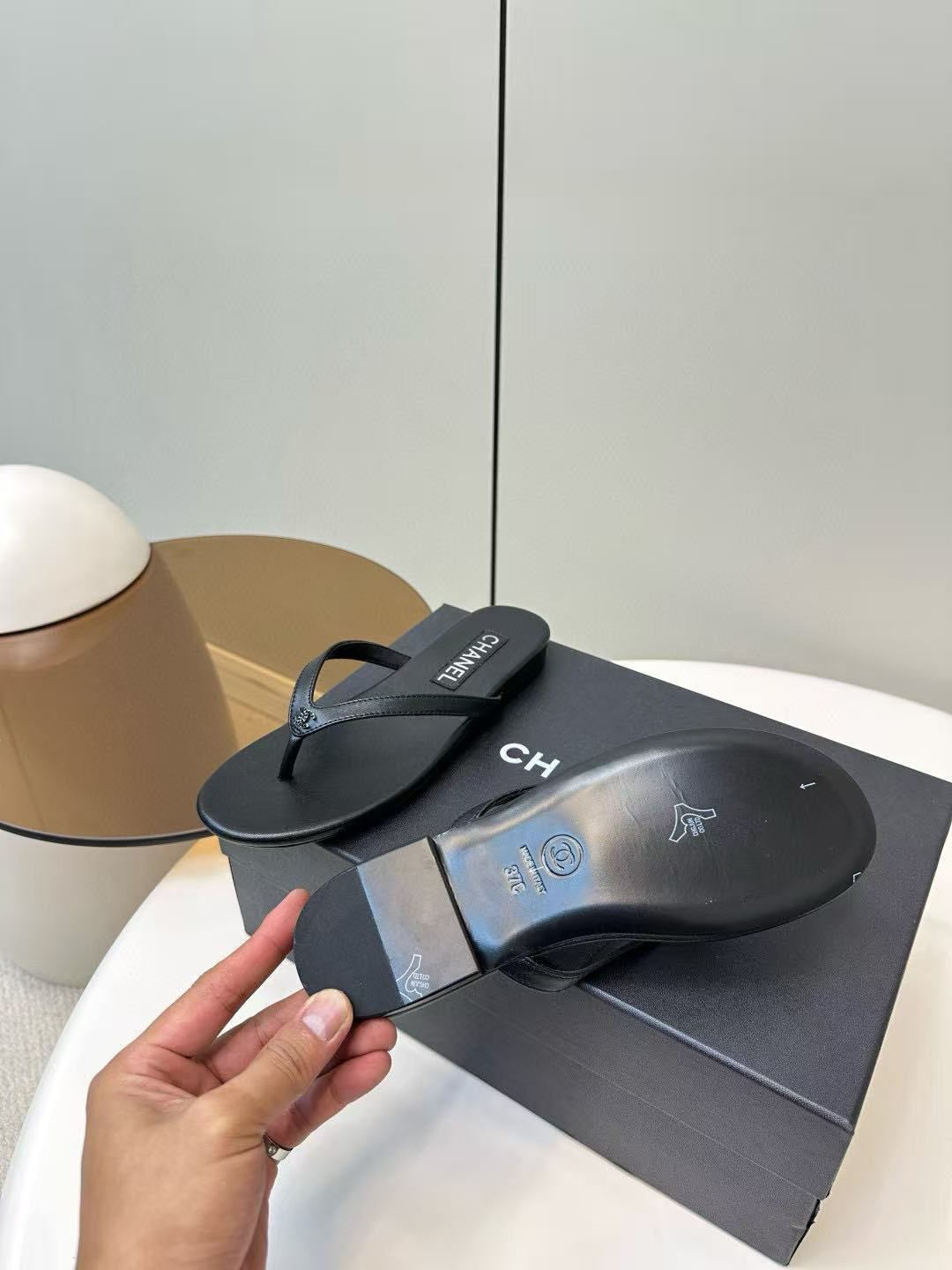 CHANE1 高品質ダブルCシープスキンスリッパ【50％割引+送料無料】