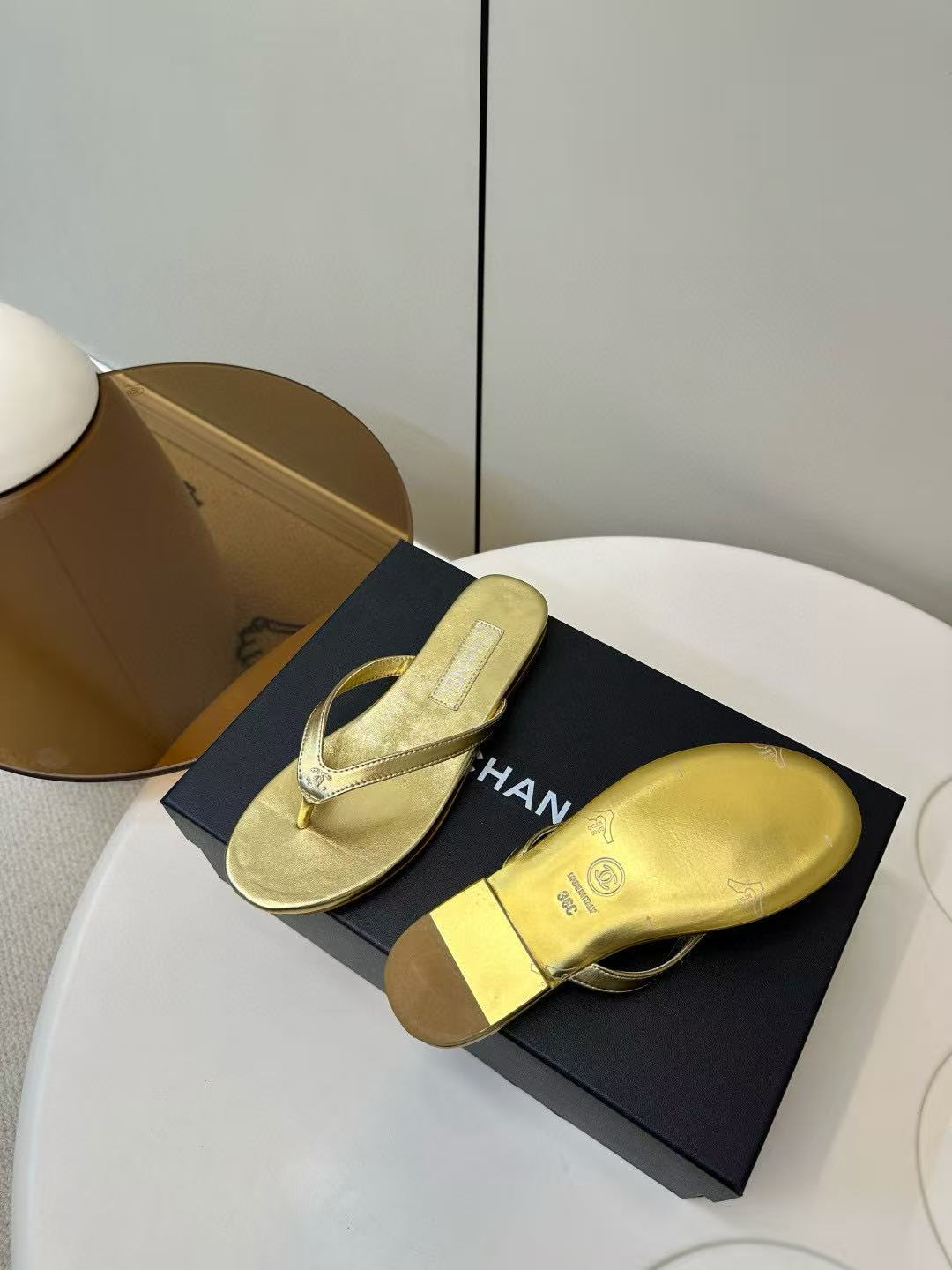 CHANE1 高品質ダブルCシープスキンスリッパ【50％割引+送料無料】