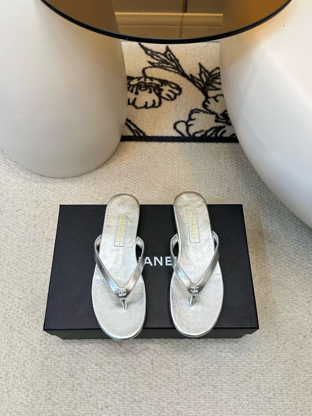 CHANE1 高品質ダブルCシープスキンスリッパ【50％割引+送料無料】