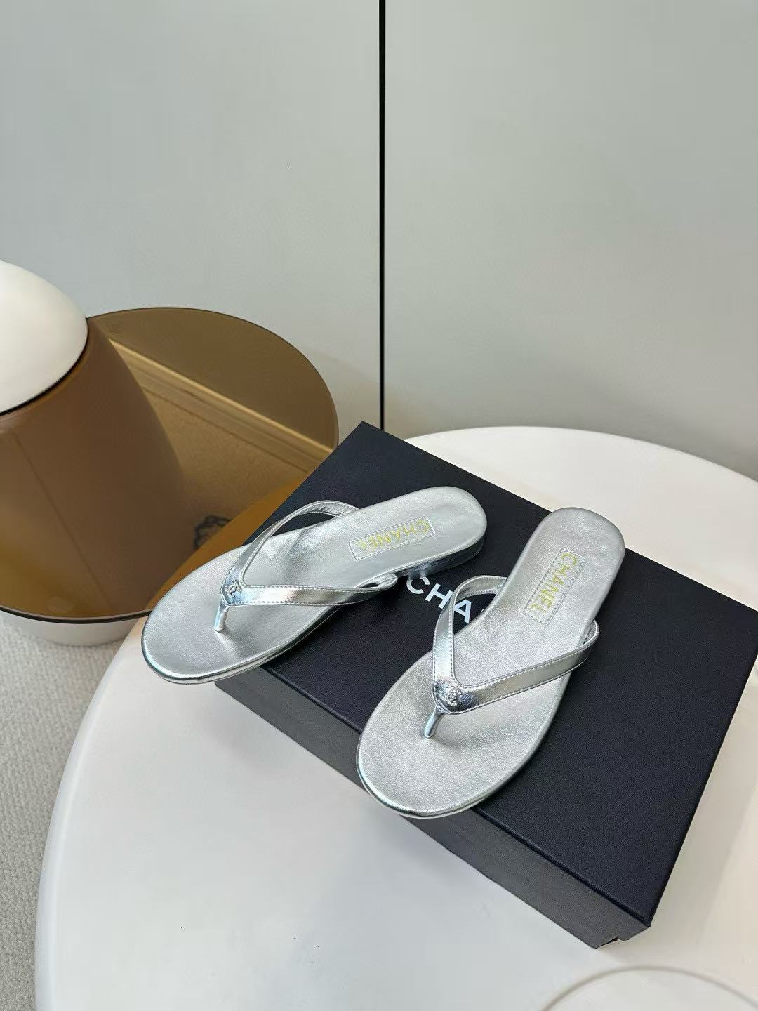 CHANE1 高品質ダブルCシープスキンスリッパ【50％割引+送料無料】