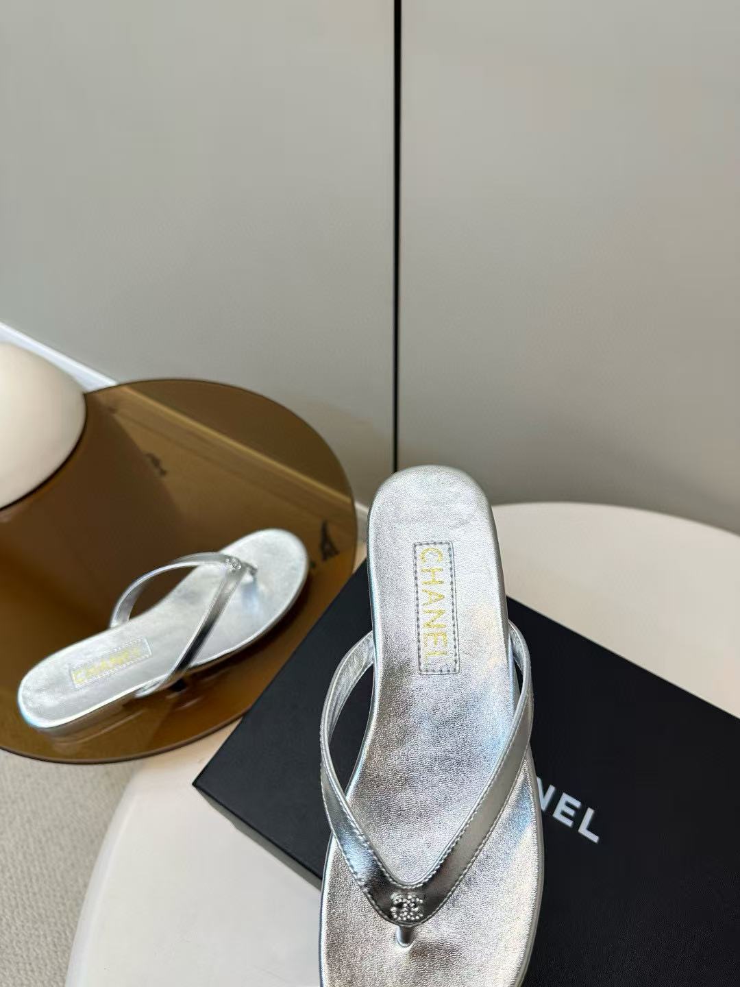 CHANE1 高品質ダブルCシープスキンスリッパ【50％割引+送料無料】