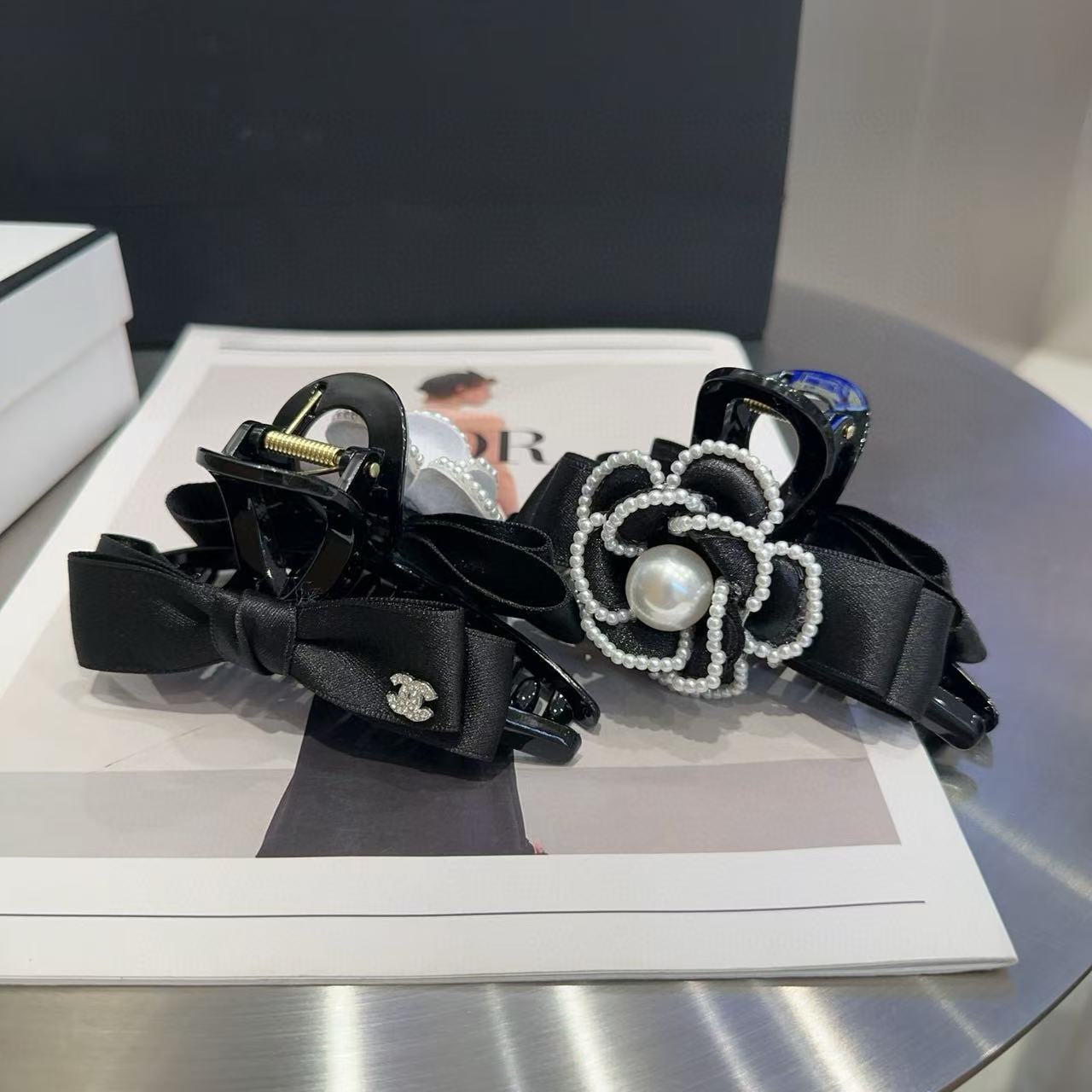 CHANE1 カメリア AB ヘアピン【50％割引+送料無料】