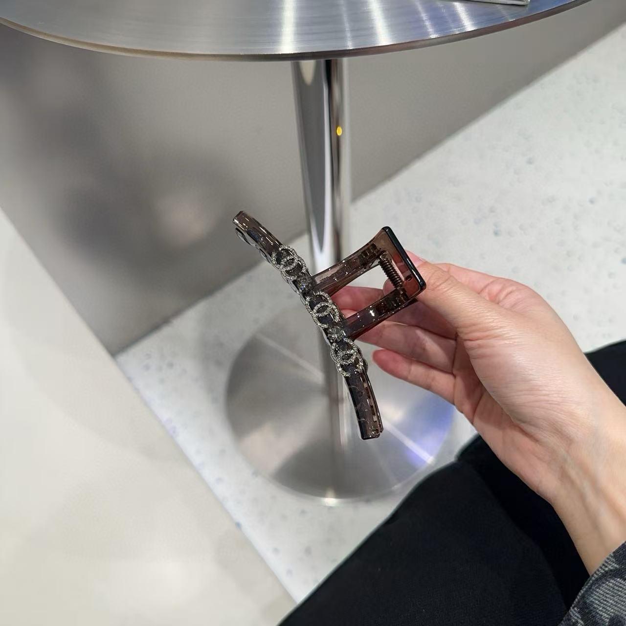 CHANE1 ダブルCダイヤモンドヘアピン【50％割引+送料無料】