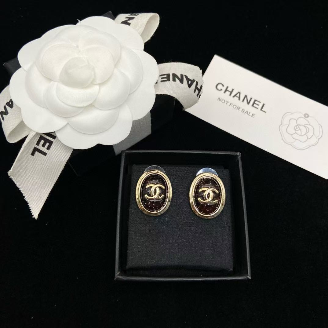 CHANE1 オーバルイヤリング【50％割引+送料無料】