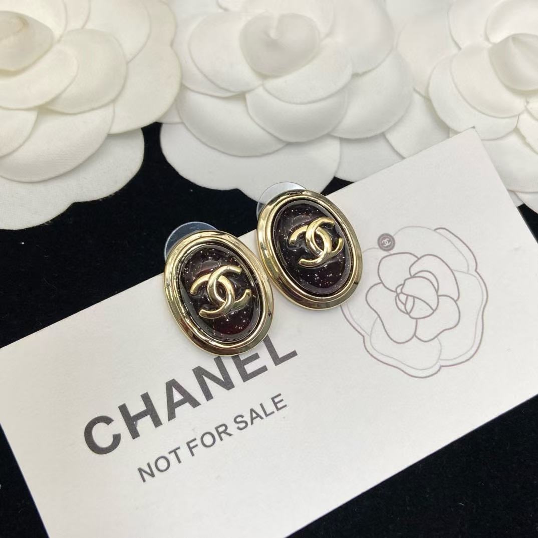 CHANE1 オーバルイヤリング【50％割引+送料無料】