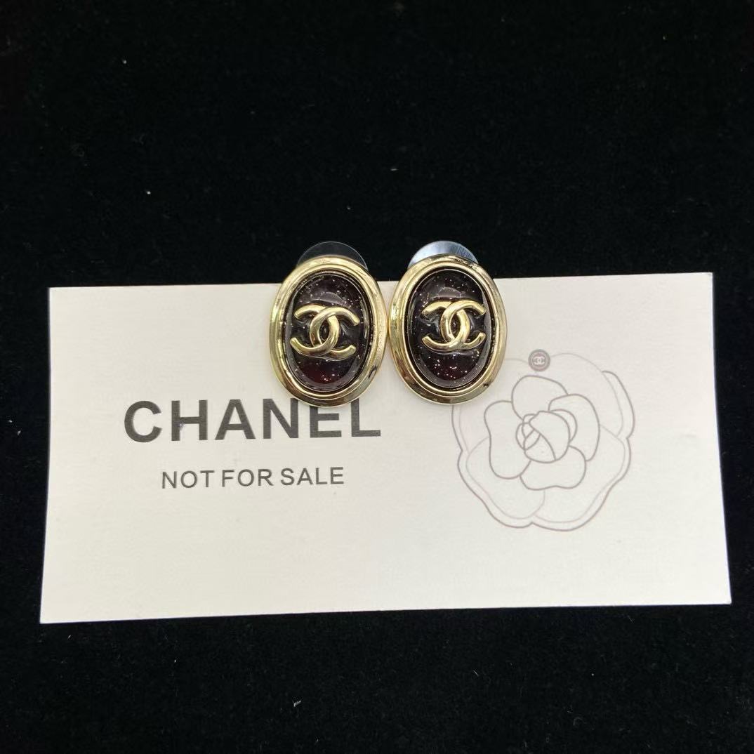 CHANE1 オーバルイヤリング【50％割引+送料無料】