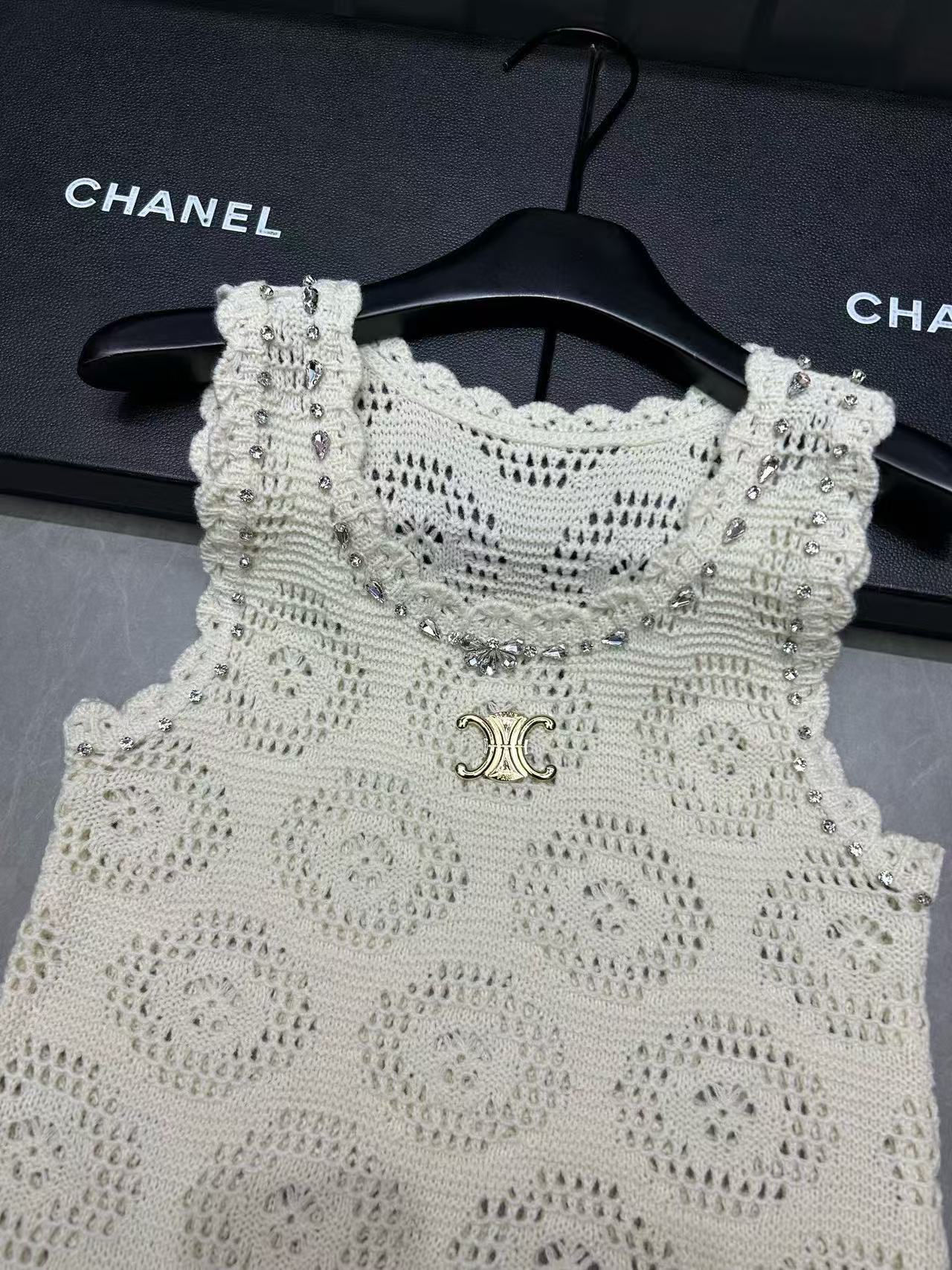 CEL1NE 凱旋門中空ノースリーブドレス【50％割引+送料無料】