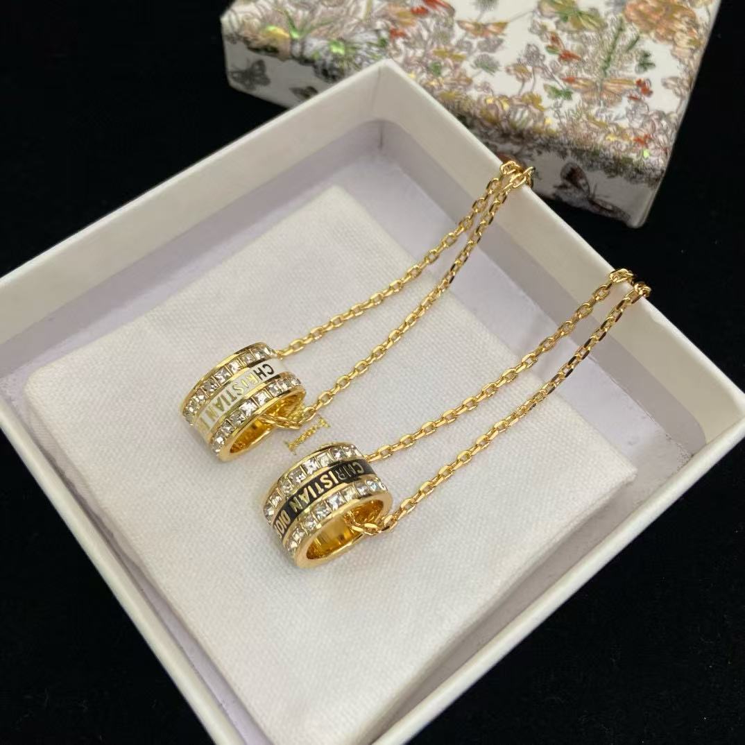 DI0R ダイヤモンド レターネックレス【50％割引+送料無料】