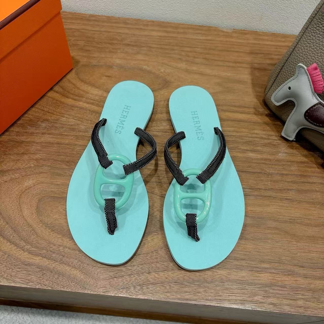 HERME5 高品質カラーマッチング豚鼻スリッパ【50％割引+送料無料】