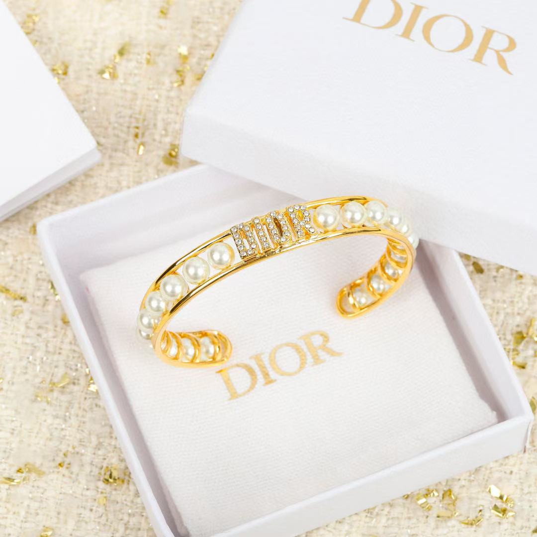 DI0R パール＆ダイヤモンドブレスレット【50％割引+送料無料】