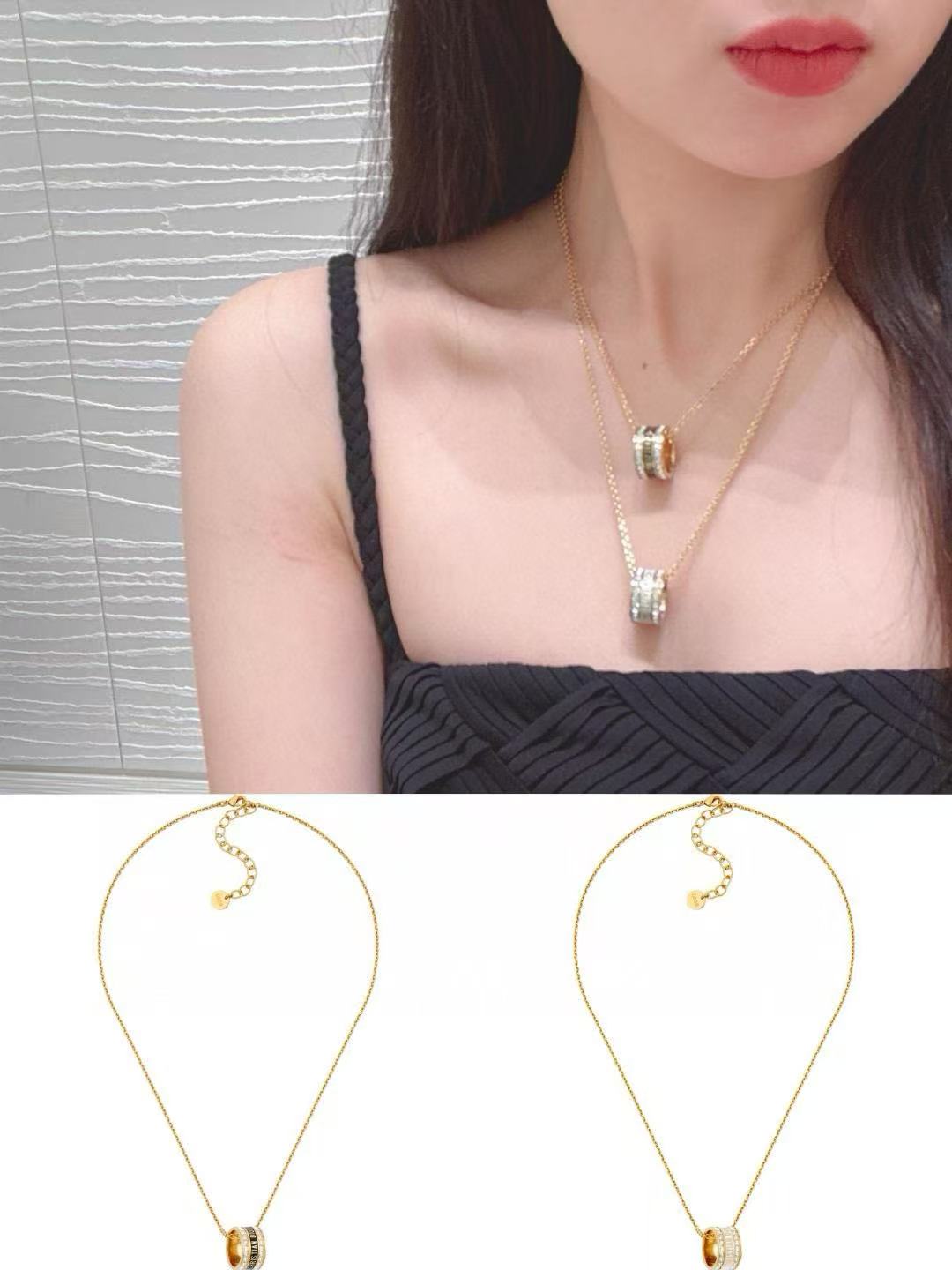 DI0R ダイヤモンド レター ラウンドネックレス【50％割引+送料無料】