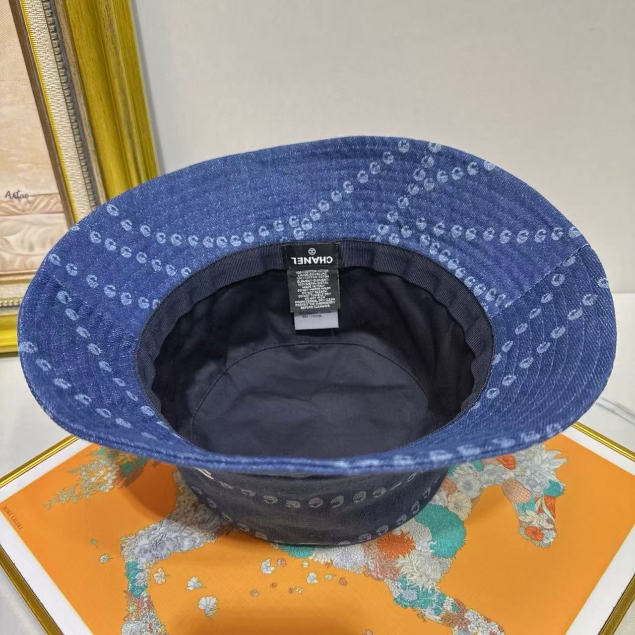 CHANE1 ダブルC デニムバケットハット【50％割引+送料無料】