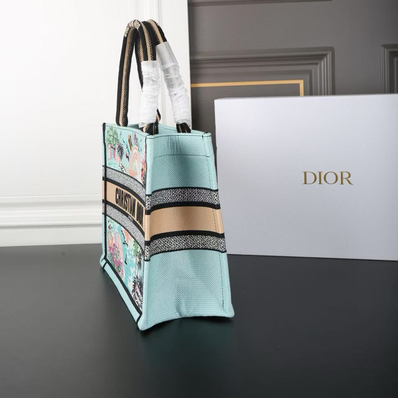 DI0R刺繍ショッピングバッグ【50％割引+送料無料】