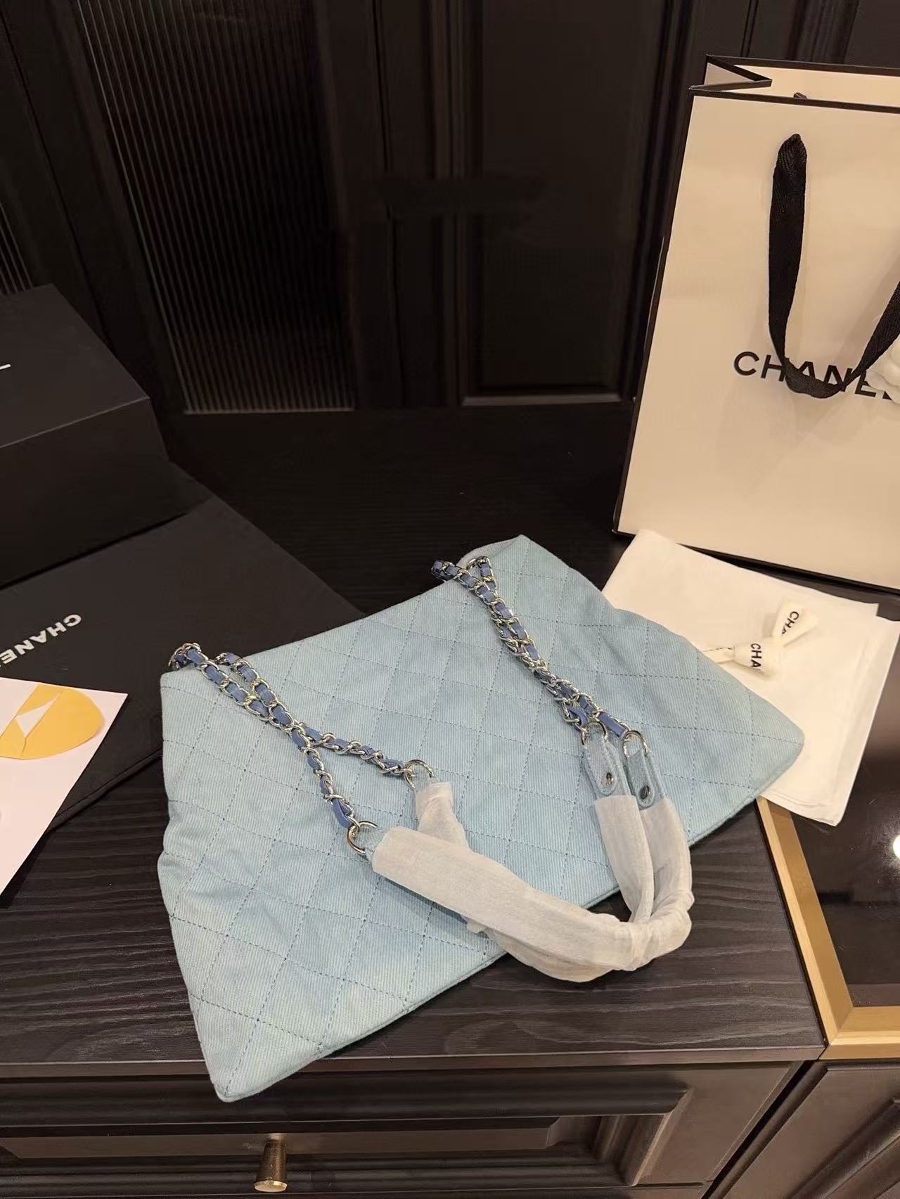 CHANE1 チェーンデニム アンダーアームバッグ【50％割引+送料無料】