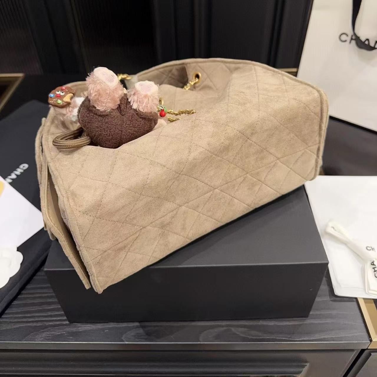 CHANE1 ディアスキン ドローストリング アンダーアームバッグ【50％割引+送料無料】