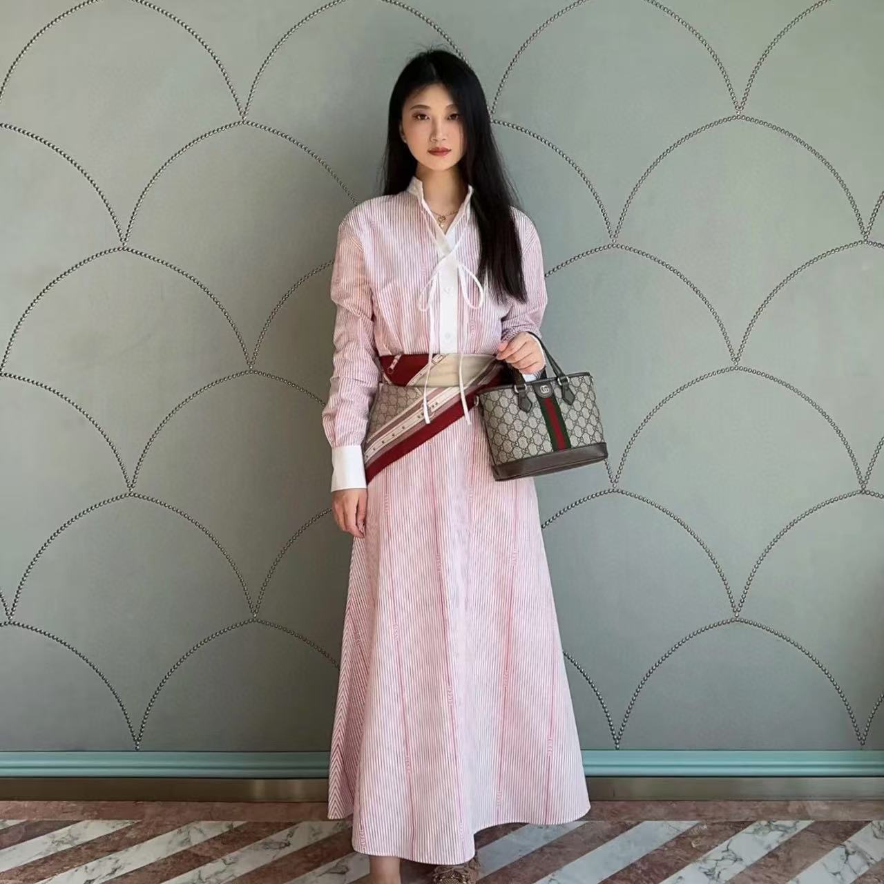 GUCC1 ジャカード牛革ハンドバッグ【50％割引+送料無料】