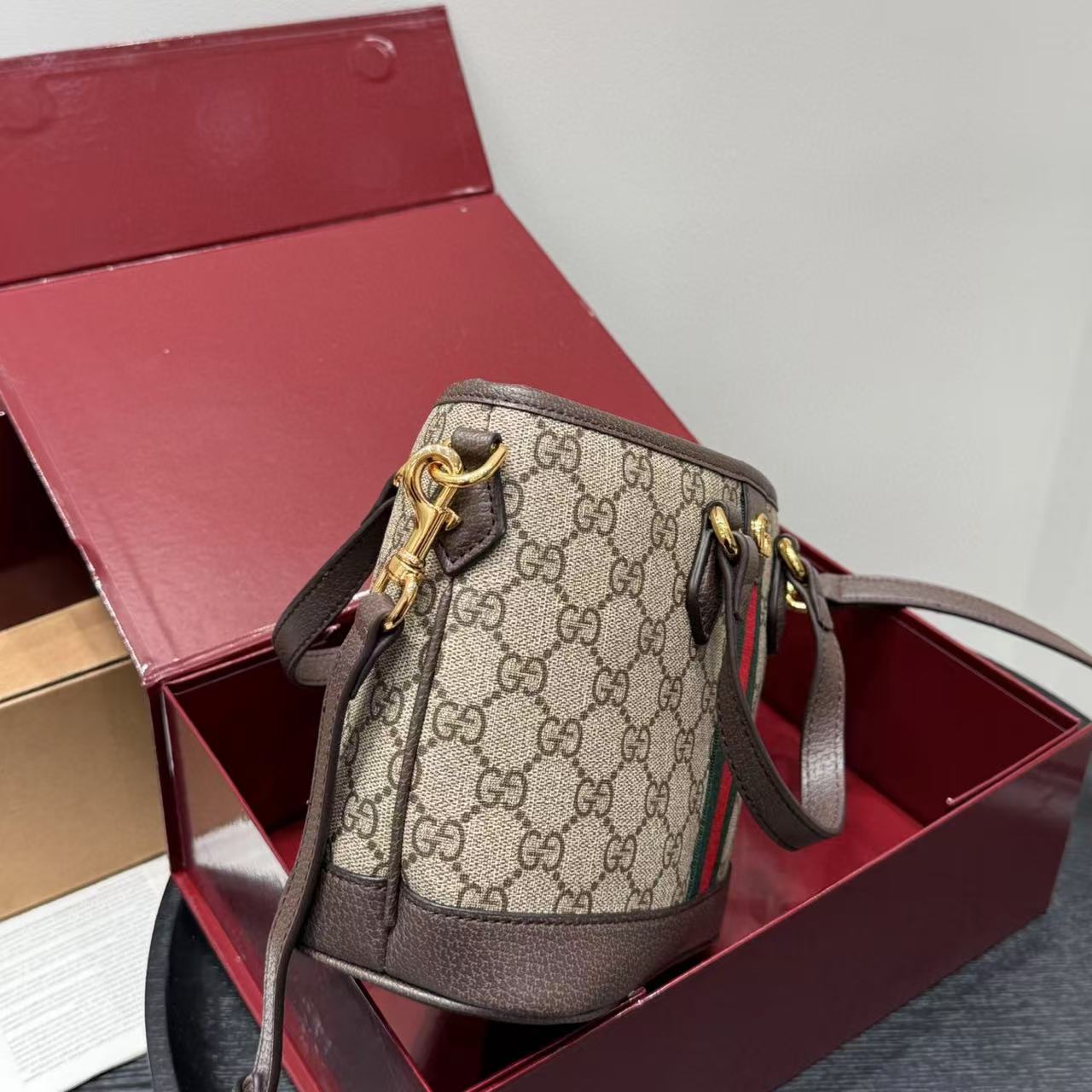 GUCC1 ジャカード牛革ハンドバッグ【50％割引+送料無料】