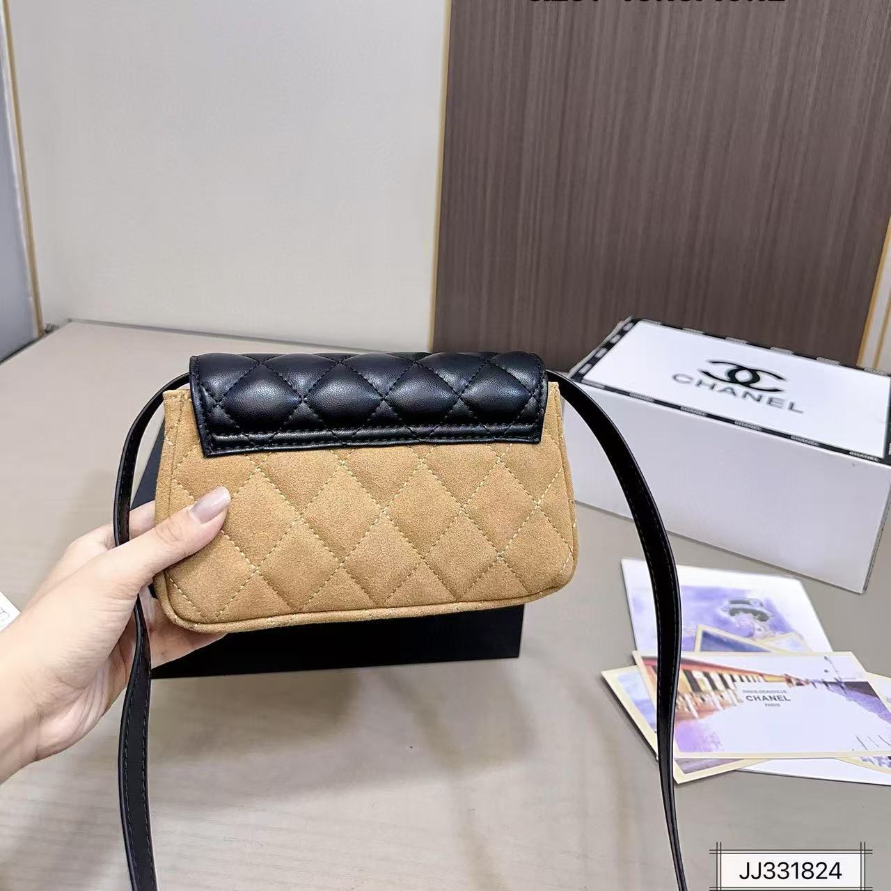 CHANE1 カラーブロック ショルダー クロスボディバッグ【50％割引+送料無料】