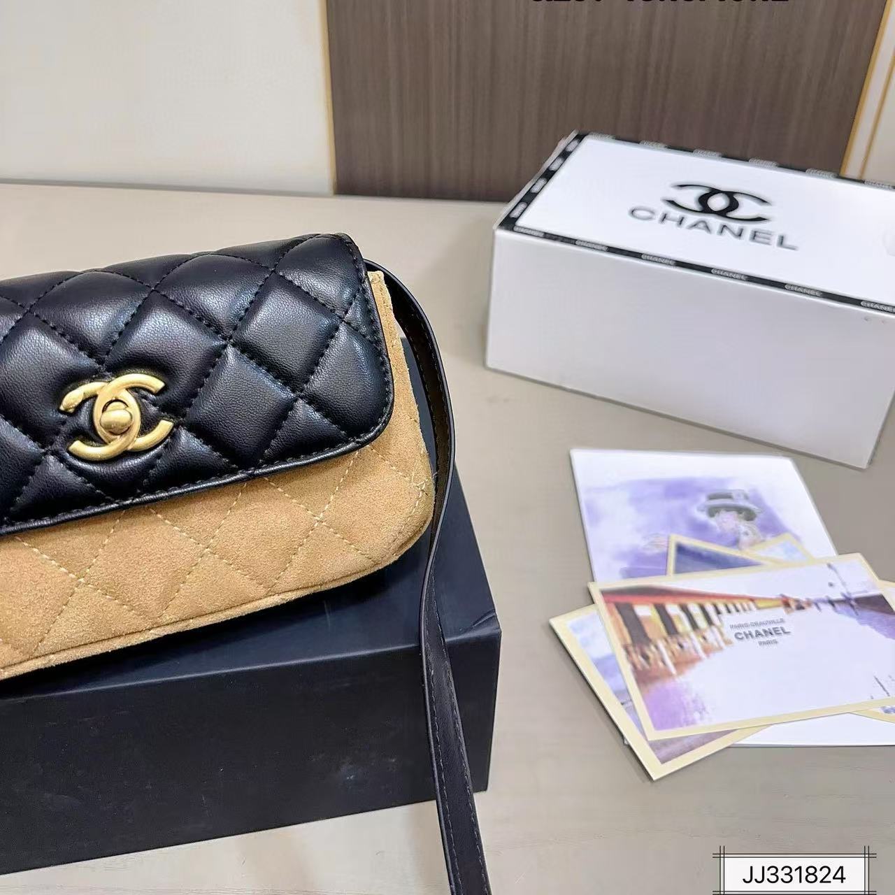 CHANE1 カラーブロック ショルダー クロスボディバッグ【50％割引+送料無料】