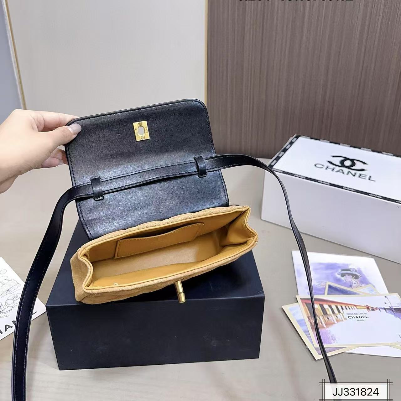 CHANE1 カラーブロック ショルダー クロスボディバッグ【50％割引+送料無料】