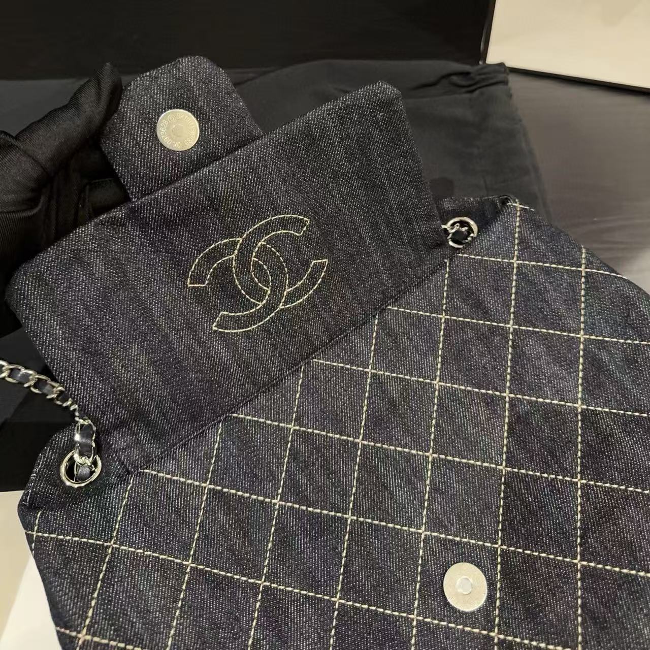 CHANE1 チェーンデニムショッピングバッグ【50％割引+送料無料】